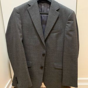 100% Wool Mens Charcoal Suit (38S) & Pants (32x30)